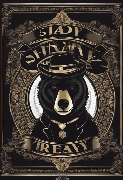 I want to make a business logo. It should say shady apparel. I want it to be a teddy bear with red eyes who is wearing a diamond grill in his mouth and holding a bag of money.