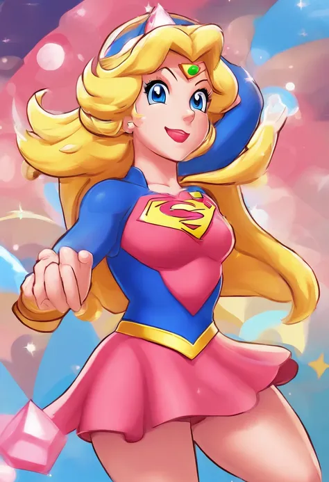 Princess Peach as Supergirl