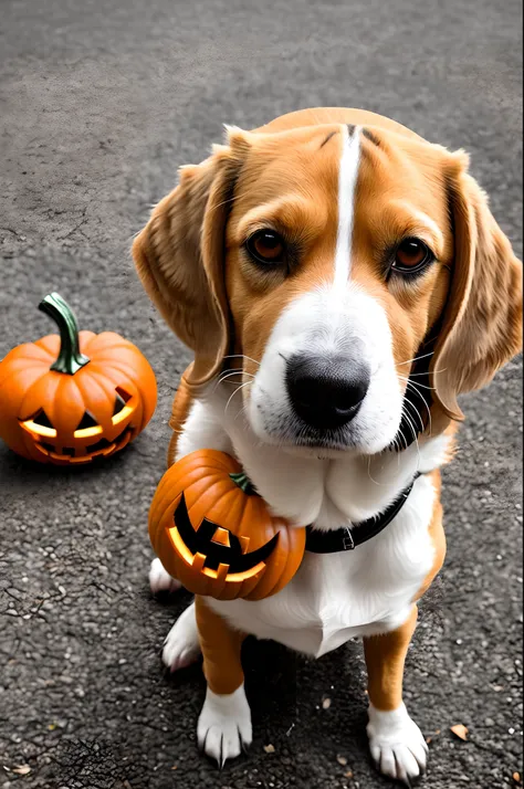 Mignon beagle style Halloween