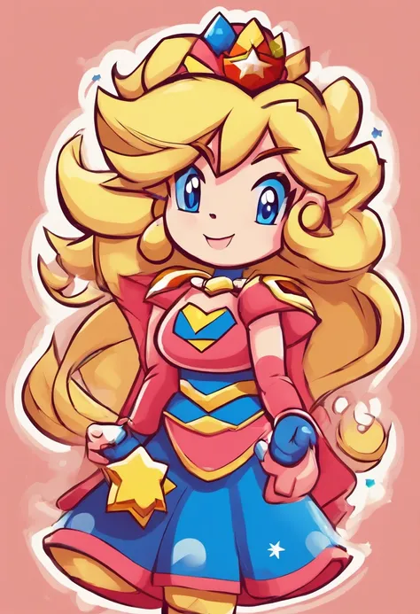 Princess Peach as Supergirl