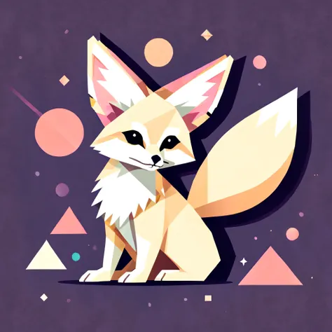 Geometric fennec fox