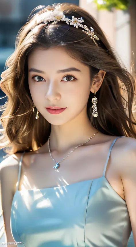 （32K,very high res, high detailing, highly accurate,Pretty Girl 1：1.5）,Raw photo & realistic atmosphere,beautiful dark blue eyes,Detailed mouth,Glossy lips,Detailed eyebrows,Soft white skin that shines with every detail,,Eyes drawn in detail、Very beautiful...