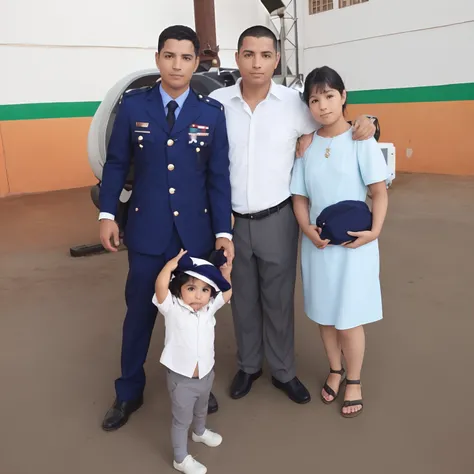 There are three people and a child posing for a photo, em pilotos, Postagem no Reddit, Ronaldo Nazario Fenomeno, david rios ferreira, Jose Miguel Romano Francisca, icaro carvalho, imagem de perfil, Postagem 4k, 4 k post, por Romain brook, 1614572159, faceb...