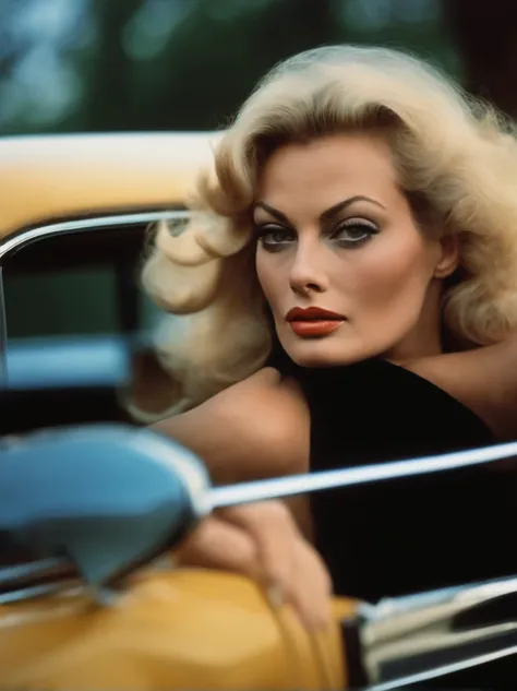 an analog photo of Anita Ekberg in 1972