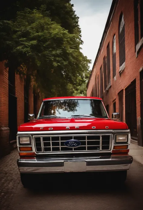 Ford pickup truck from the 80s,