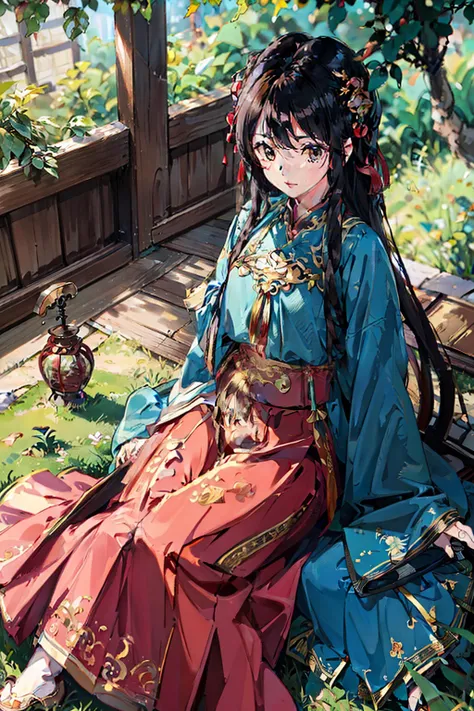 1girl, 21 years old, detailed face, long hair, innocent, seductive face,
hanfu, ming style, Lute-shaped sleeve, mamian skirt, long coat, yunjian,
,golden, interactive, sitting down, (from above: 1.6)