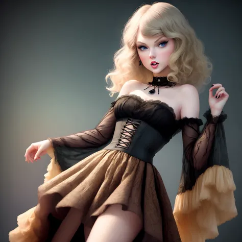 Taylor swift as a tim Burton character