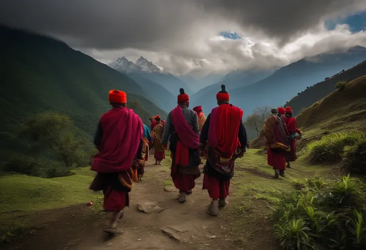 A group of Tamang caste in the Nepalese mountains in which the culture of those people is reflected.