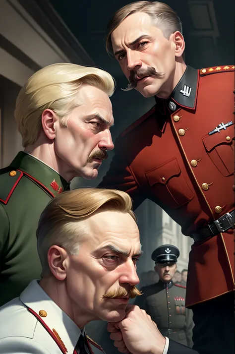 Stalin and Hitler in a fistfight