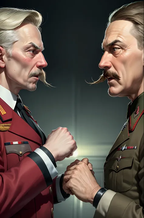 Stalin and Hitler in a fistfight