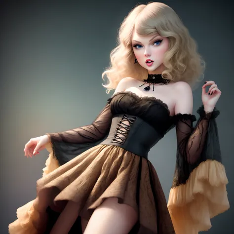 Taylor swift as a tim Burton character