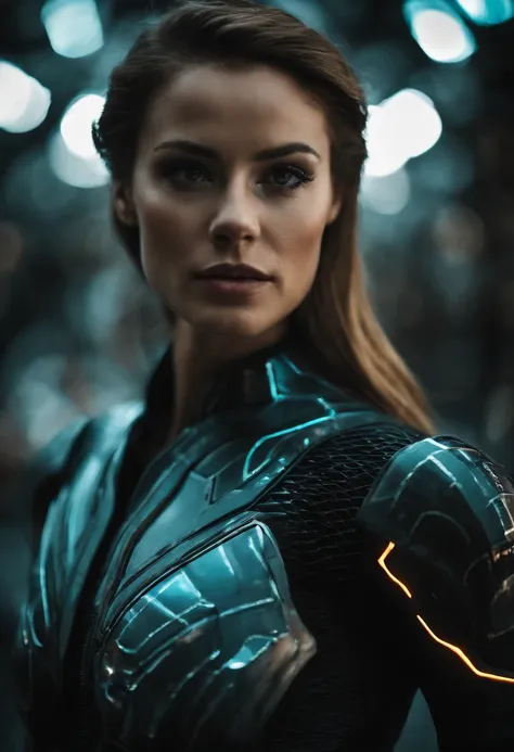 Gorgeous woman from the movie Tron