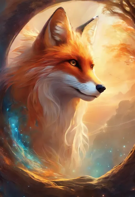 The Mysterious Fox, Looking straight into the soul, Sly look, in space, paradox, in time and space.