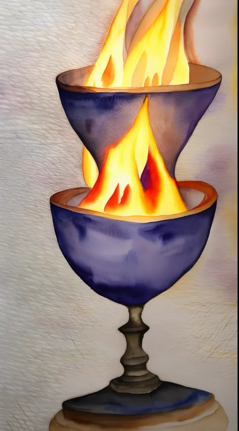 The goblet of Fire in watercolor