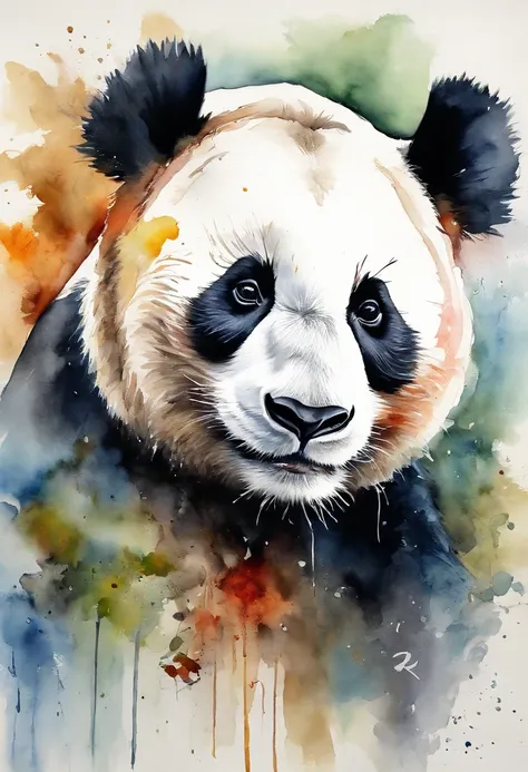 panda dibujado por leonardo davinci