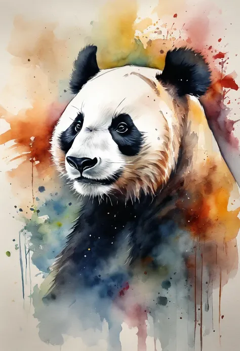 panda dibujado por leonardo davinci