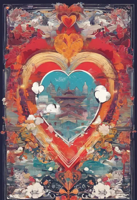 Heart-shaped poster