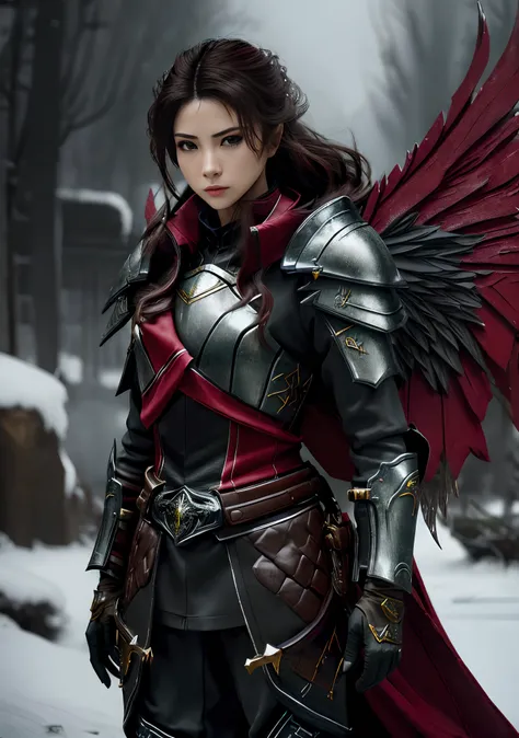 Design a ((Girl)) The character is Assasin，Strong sense of justice. Assasin armor, Stylish and unique. Take 2 Calambit knives. voluminetric lighting, Realism BREAK (Masterpiece:1.2), (Best quality), 4K, Ultra-detailed, (Dynamic composition: 1.4), high deta...