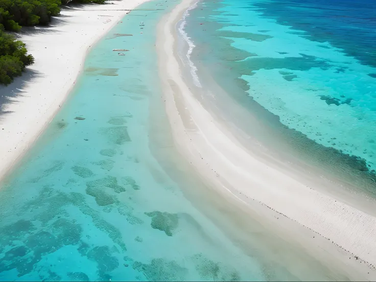 Beaches with turquoise waters.