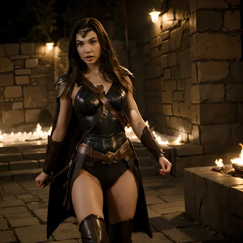 Gal Gadot porte la tenue de Xena.