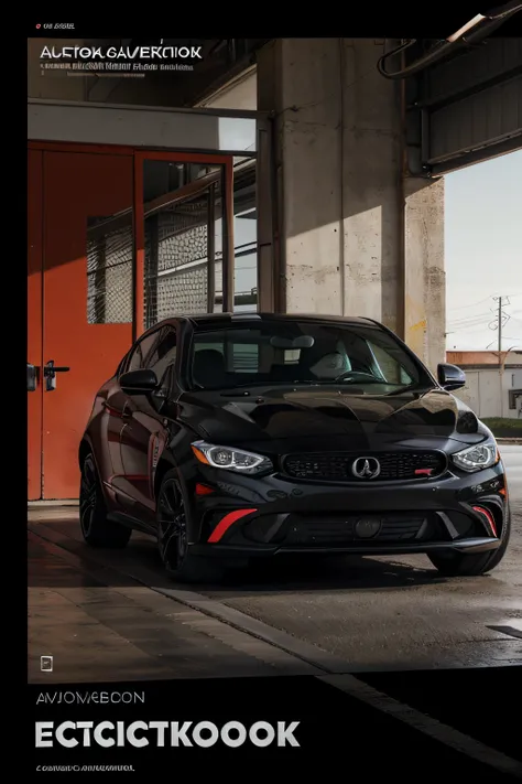 A cover of a study workbook focused on automotive electrics containing a predominance of black colors, branco e vermelho.