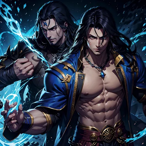 Moroccan Castlevania Lord of Shadows Comics Handsome muscular story hokuto no ken style hyper realistic super detailed faces super detailed anatomy