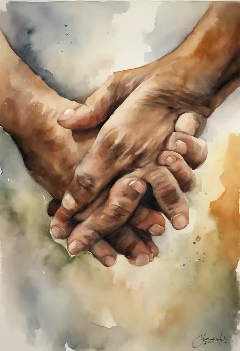 A closeup of a man holding a persons hand, holding each other hands, holding hand, hands pressed together in bow, across holding a hand, reconfortante, hands of blessing, reaching out to each other, single pair of hands, hands crossed, compassivo, tranquil...