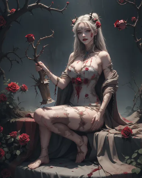 masterpiece, best quality, high quality, extremely detailed CG unity 8k wallpaper, portrait of a pagan goddess, antichrist, doomsday, holy, award winning photography, Photorealistic,extremely detailed, trending on artstation, trending on CGsociety, Intrica...