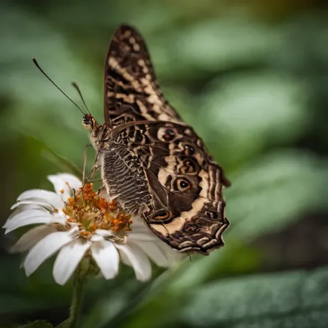 Butterfly with the face of a woman