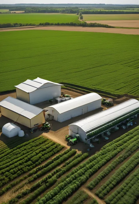 (agricultural consulting,early stages,technology effects),(Agro Bot PRO logo),(soybean plant with high-tech effects),(detailed soybean leaf structure),(vibrant green color palette),(artistic lighting effects),(high-resolution rendering),(professional illus...