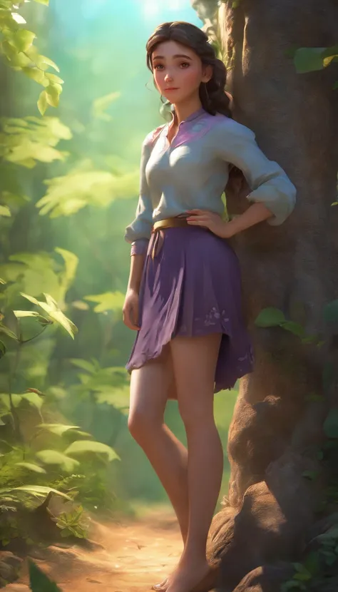 1girl, barefoot, feet, skirt, breasts, outdoors, looking_at_viewer, tree, blush, bare_legs, sitting, solo, large_breasts, black_skirt, mole, legs, bare_shoulders, toes, thighs, shirt, off_shoulder, sidelocks, bush, day, long_sleeves, leg_hug, mole_under_ey...