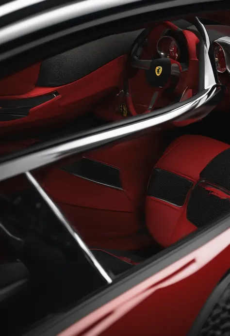 imagem 3D renderizada por computador de ferrari