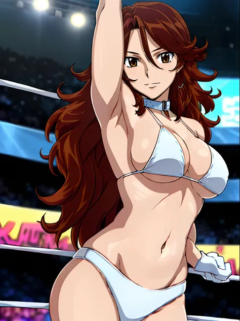 hug, Elegant lady, (upper body only), anime style: 1.8, anime drawing, ultra detailed face, ultra detailed body, 4k, Sumergai Lee Noriega, (standing), best quality, anime style, hires, highest definition, digital blending, bold drawing lines, ((wwe diva), ...