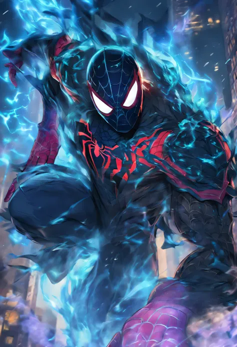 Spiderman fused with lich king