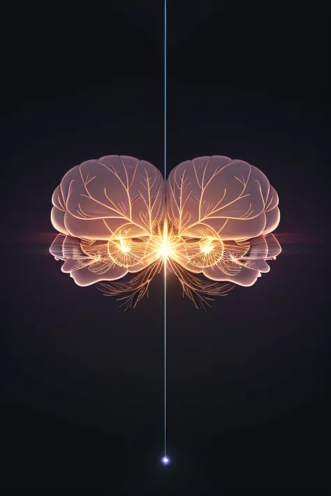 Pair with an animation showing two brains connected by a line of light