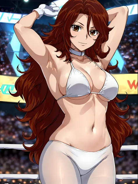 hug, Elegant lady, (upper body only), anime style: 1.8, anime drawing, ultra detailed face, ultra detailed body, 4k, Sumergai Lee Noriega, (standing), best quality, anime style, hires, highest definition, digital blending, bold drawing lines, ((wwe diva), ...