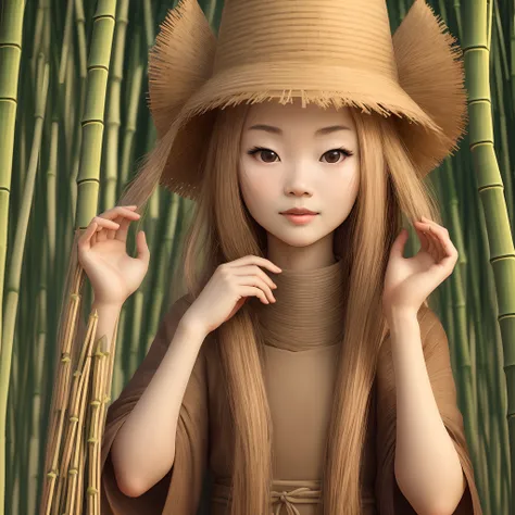 Face，Bamboo with long hands and long legs