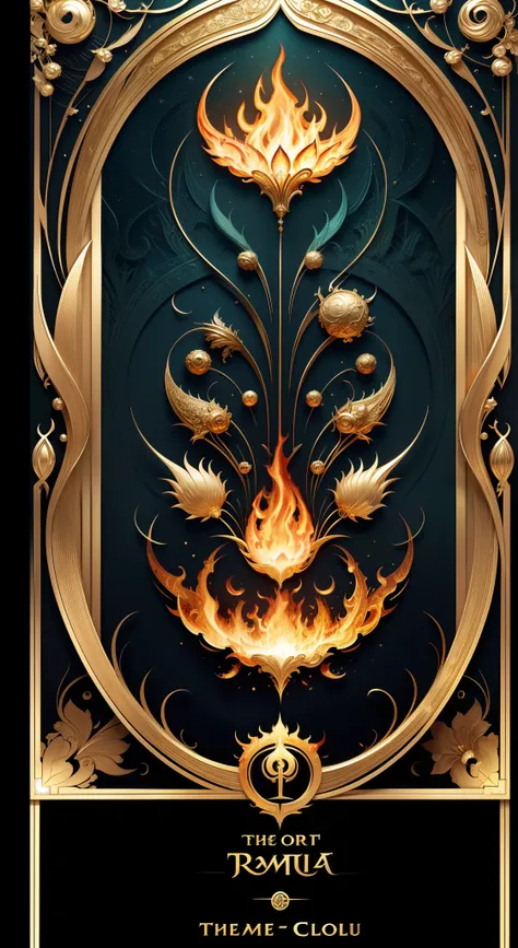 tarot cards，Full tarot border，(The image is surrounded by a tarot card-style border:1.8),The back of the card，A magic ring set with emerald gemstones，，a black cloak，Giant scythe，Great giants，Roman mythology，8k wallpaper, Ultra-detailed, Beautiful and aesth...