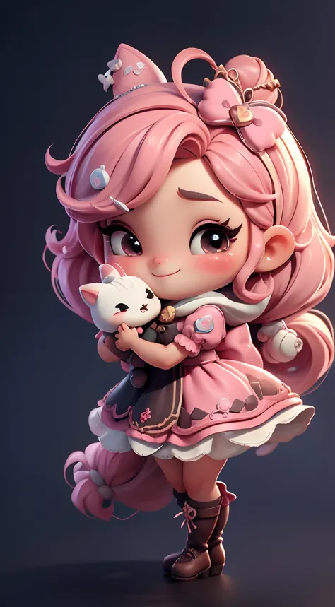 Create a high-quality 18K version of the character, master part, barra de doces, doces azedos, doces, Pirulitos, Polvilha, bagas ,cheio de doces chibi chocolate Vanellope . Baby Chibi Strawberry Shortcake Vanellope  : Deve ficar charmoso e bonito, Keep the...