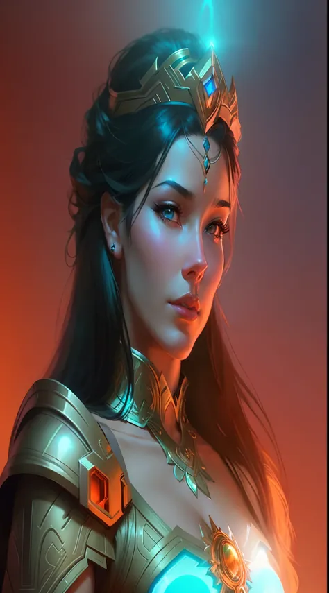 a woman with a glowing orb in her hand, artgerm julie bell beeple, artgerm and wlop, epic fantasy digital art style, artgerm and atey ghailan, fantasy art behance, fantasy concept art portrait, wojtek fus, epic fantasy art style hd, epic fantasy art style,...