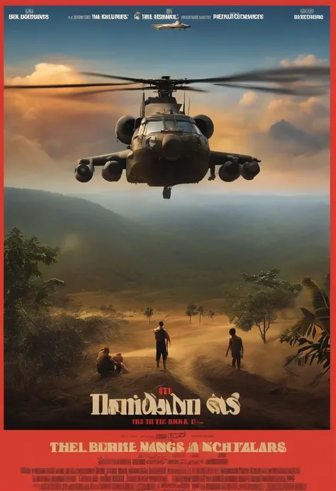 the CD cover contains images of youngs people contemplating the day when their difficult reality was good, boys looking at the horizon of vegetation, the sun, helicopters, tanks, explosions, bird, lion,people talking, religious Indonesians, realistic