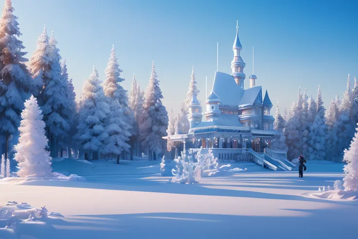 masterpiece, 
best quality, ultra-detailed, photorealistic), 
Rime Ice, Hoar Frost, Frozen amusement park, no people, no human, 
an extremely delicate, depth of field, professional lighting, 
photon mapping, radiosity, physically-based rendering, --auto