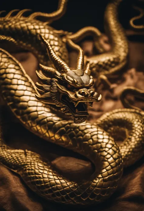 Portrait of Shenron the dragon from Dragon Ball Z in the style of Japanese Edo Period