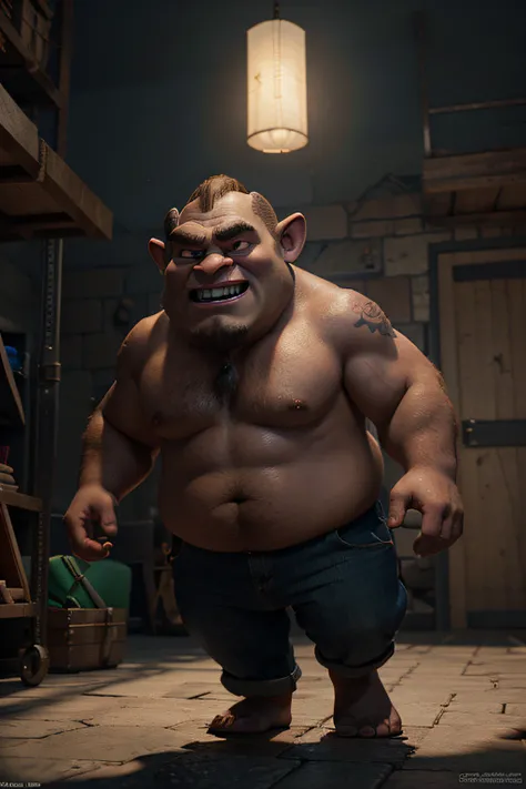 3d-model,"professional  "Ogre boy" 3d model disney pixar style 3d character . octane render, highly detailed, volumetric, dramatic lighting"