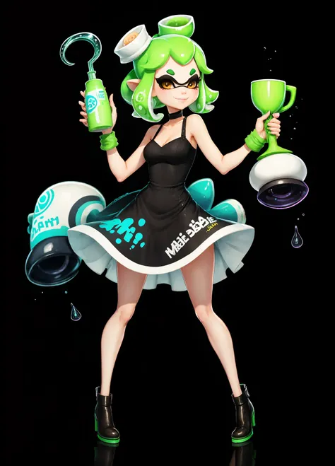 Marie from splatoon in a sexy dress