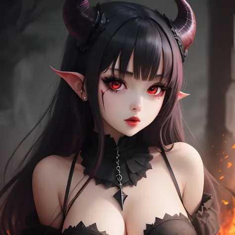 Black demon girl