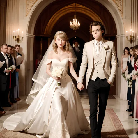 Taylor swift and harry styles getting married, very dreamy and fairytale like