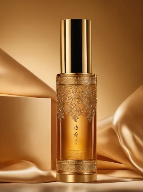 (best quality,4k,highres,masterpiece:1.2),ultra-detailed,realistic:1.37,chinese style,makeup packaging,packaging design,lipstick packaging,matt,luxurious golden details,elegant floral patterns,chic color combination,deep purple and light amber colors,tradi...