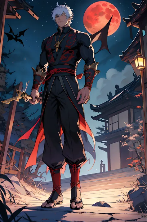 picture of a man with a sword and a dragon, beautiful male god of death, handsome guy in demon slayer art, keqing from genshin impact, photo of ghost of anubis, muscular male fantasy alchemist, djinn man male demon, legendary god holding spear, detailed ke...