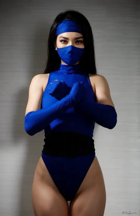 Kitana, olhos azuis